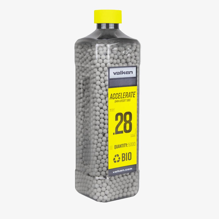 Valken Accelerate 0.28g Biodegradable BBs 5000pcs Bottle