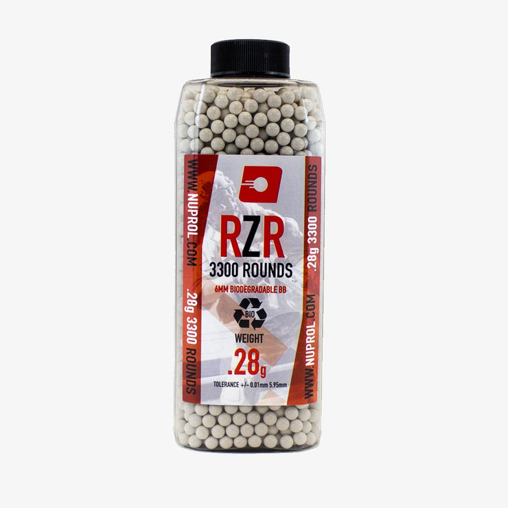 Nuprol RZR 0.28g BBs Biodegradable 3300pcs Bottle