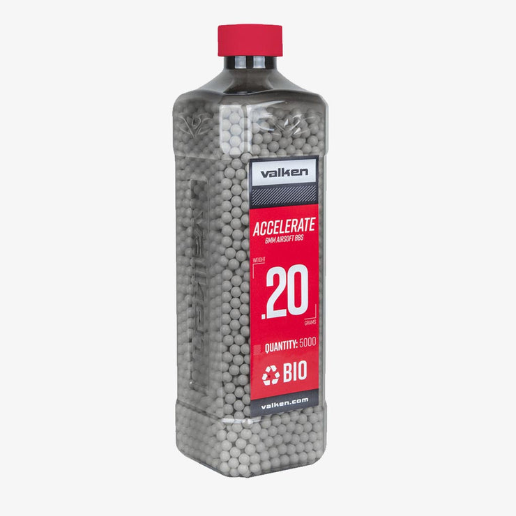 Valken Accelerate 0.20g Biodegradable BBs 5000pcs Bottle