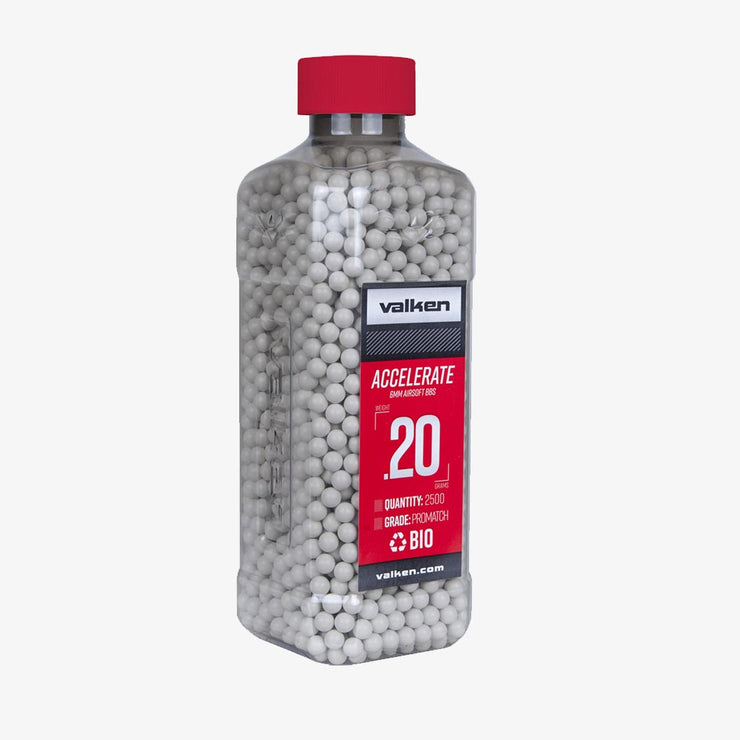 Valken Accelerate 0.20g Biodegradable BBs 2500pcs Bottle