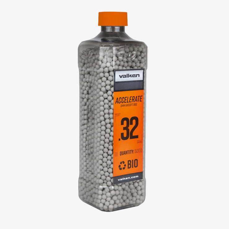 Valken Accelerate 0.32g Biodegradable BBs 5000pcs Bottle