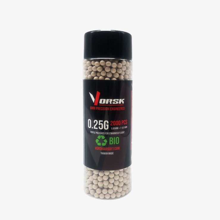 Vorsk 0.25g Biodegradable BBs 2000pcs Bottle