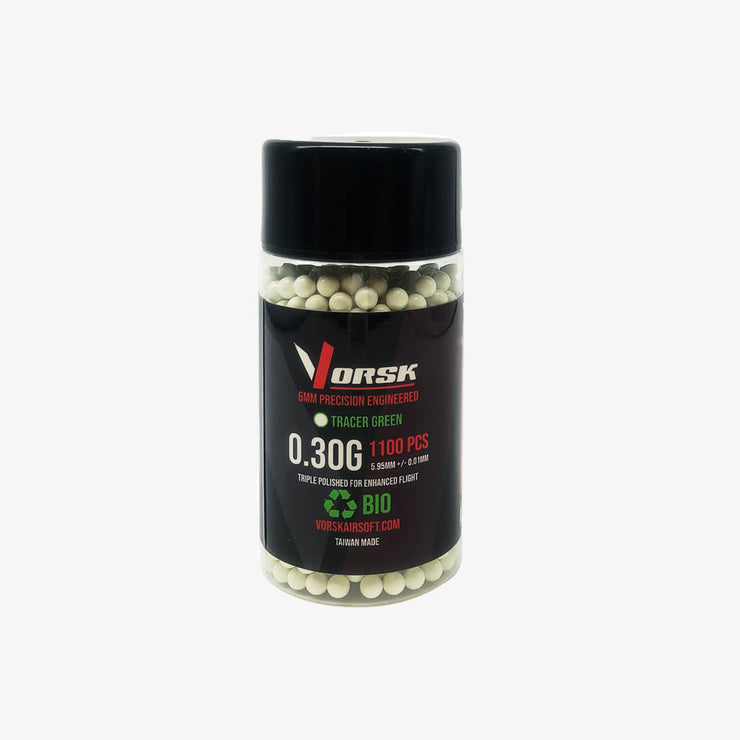 Vorsk 0.30g Green Tracer Biodegradable BBs 1100pcs Bottle